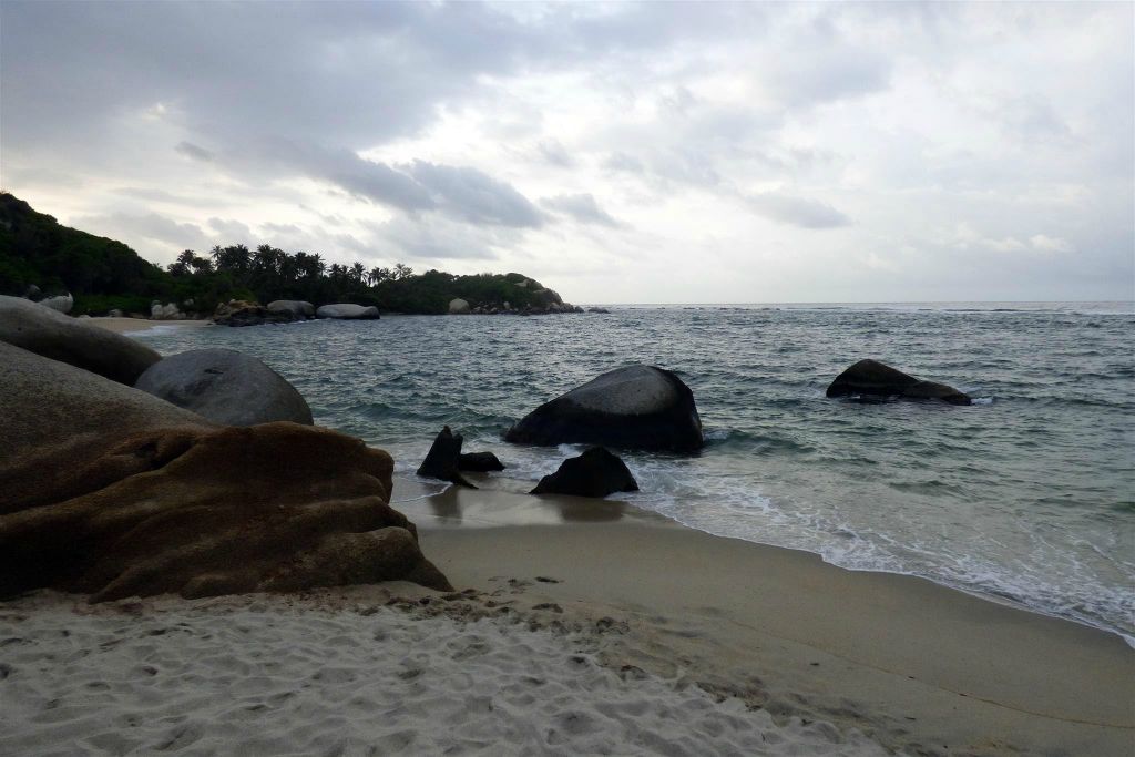 TAYRONA -  een strand aan de Caribische zee bij het nationale park