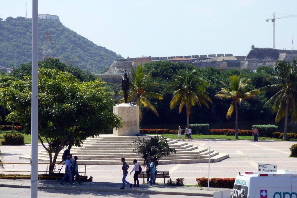 CARTAGENA - een standbeeld ter ere van de inheemse vrouw India Catalina
