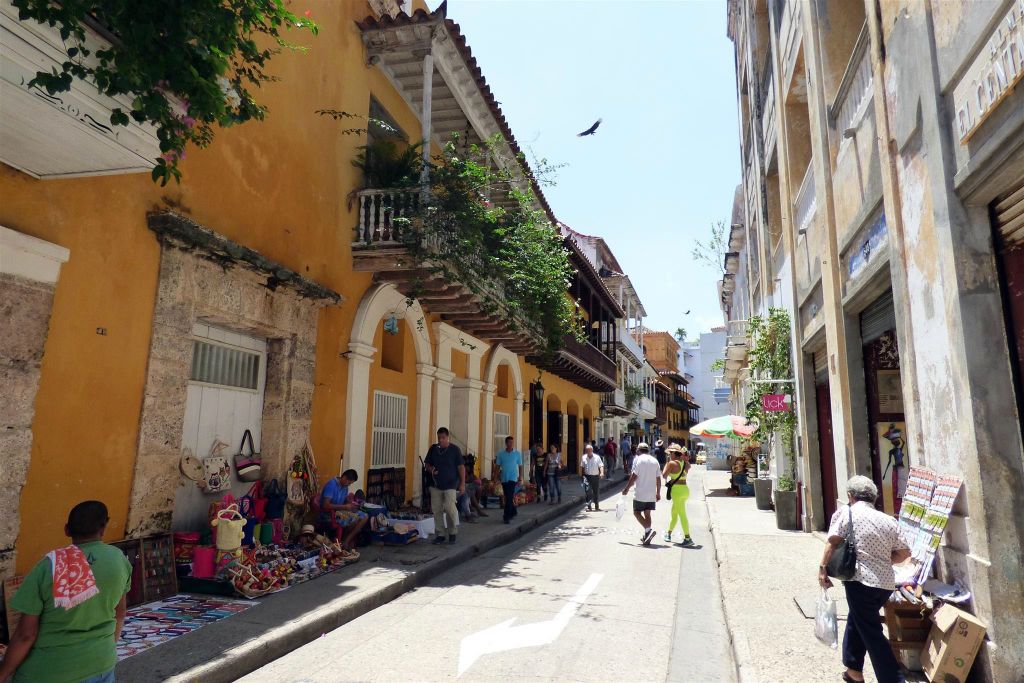 CARTAGENA - de straat Calle Manuel Roman y Picon