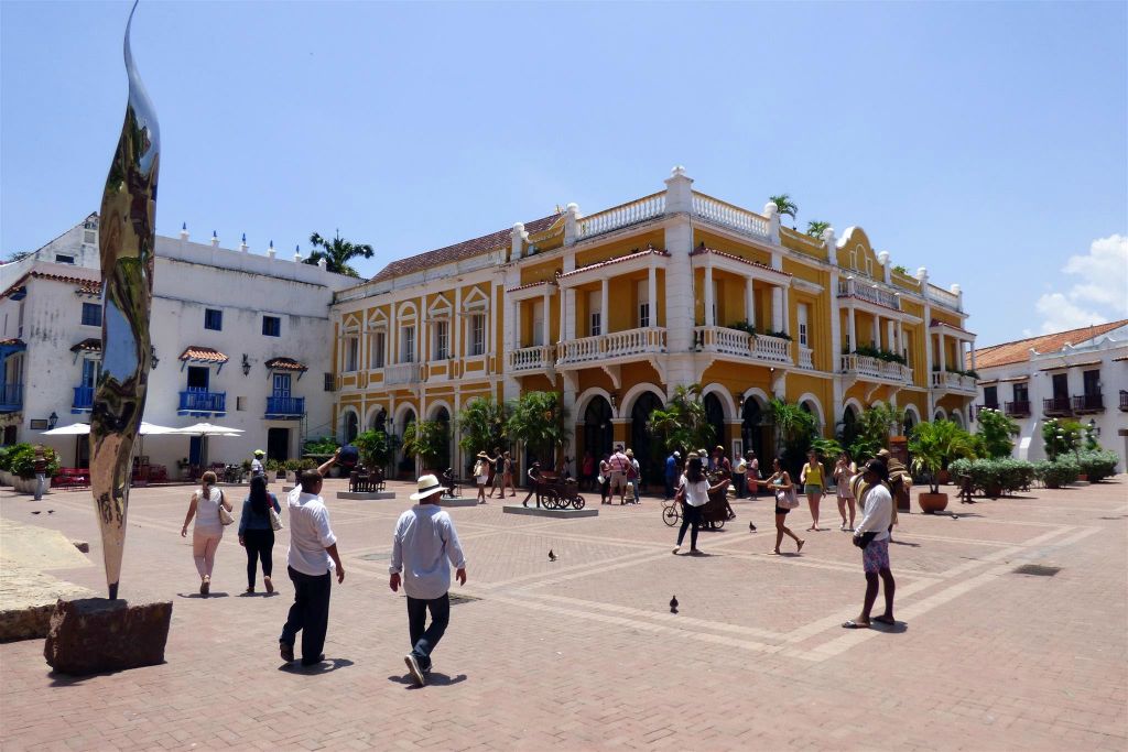 CARTAGENA - het plein Plaza San Pedro Claver