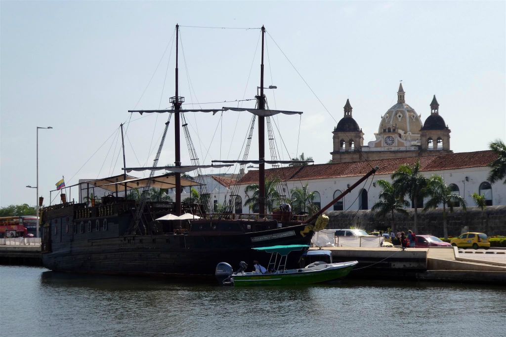 CARTAGENA - het schip Galleon Bucanero