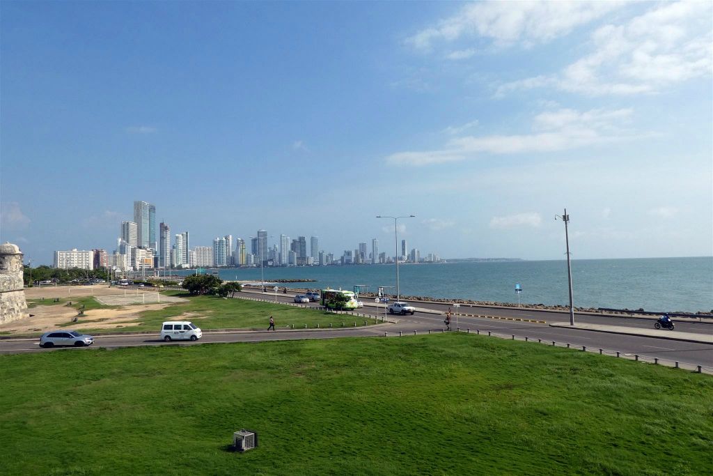 CARTAGENA - het uitzicht vanaf de oude stadsmuur