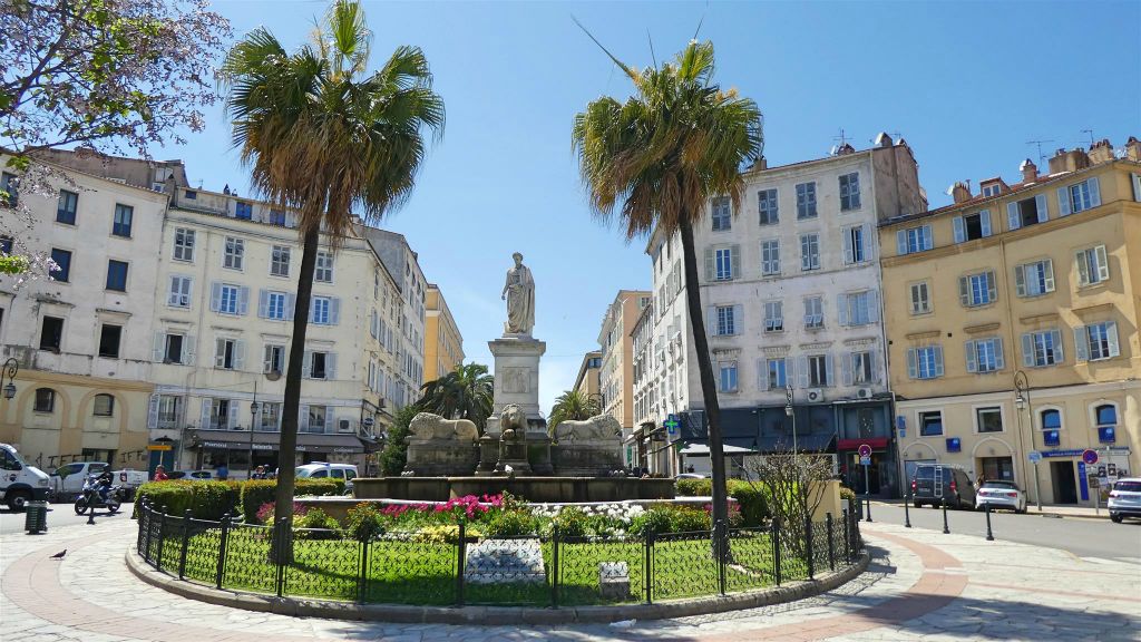CORSICA - AJACCIO - de Fontaine des Quatre Lions fontein