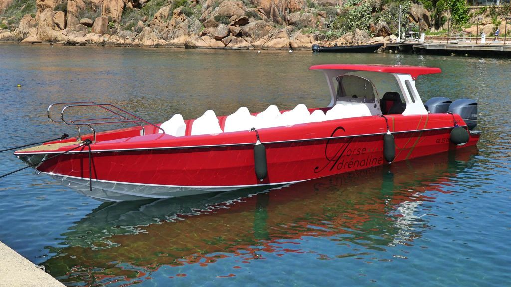 CORSICA - PORTO - een speedboot
