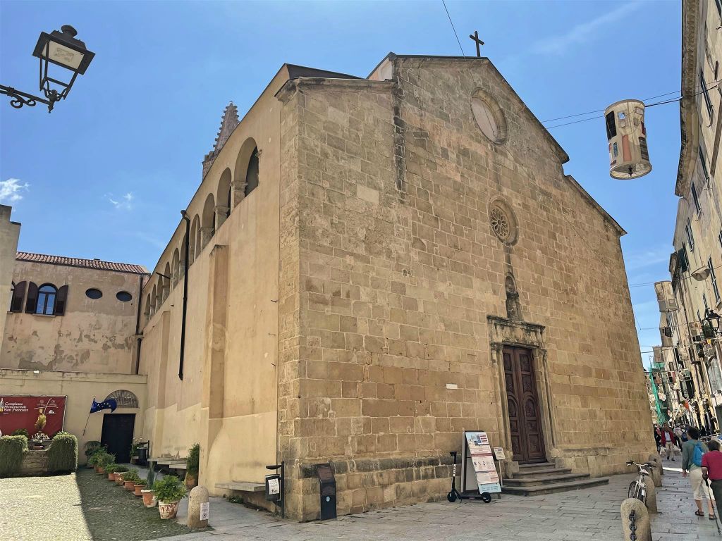 SARDINIË - ALGHERO - de kerk van San Francesco