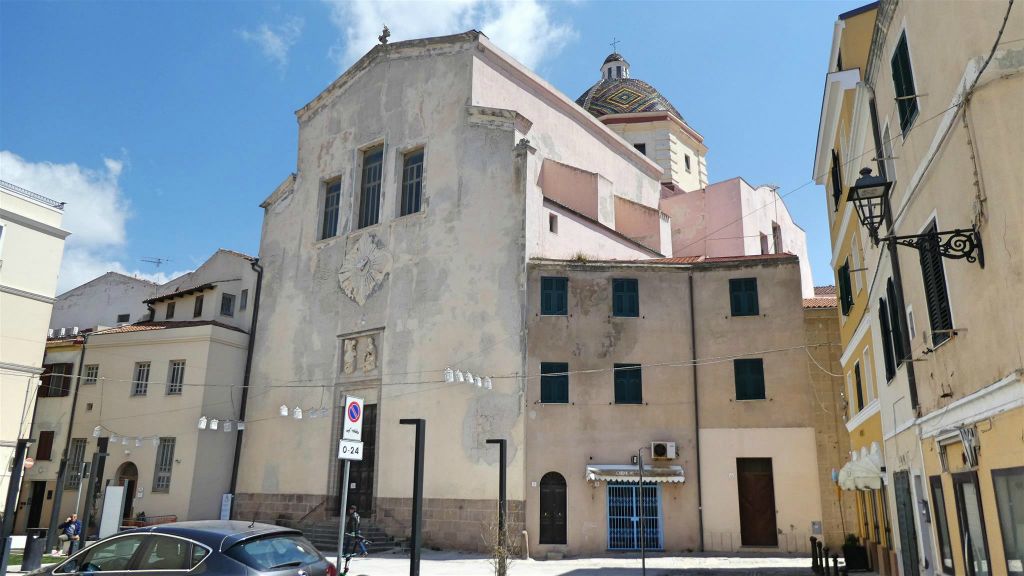 SARDINIË - ALGHERO - de kerk van San Michele