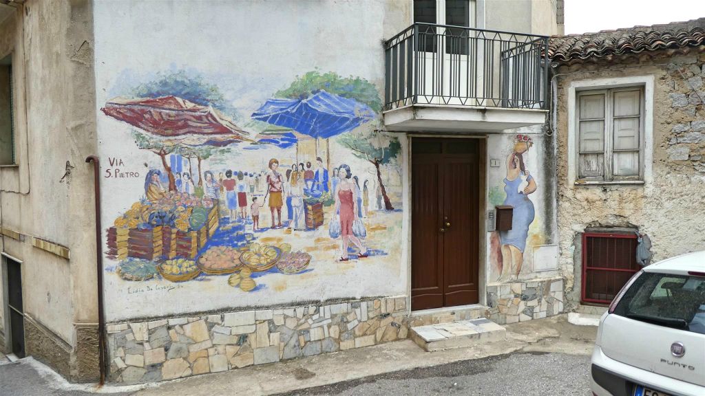 SARDINIË - ORGOSOLO - een muurschildering