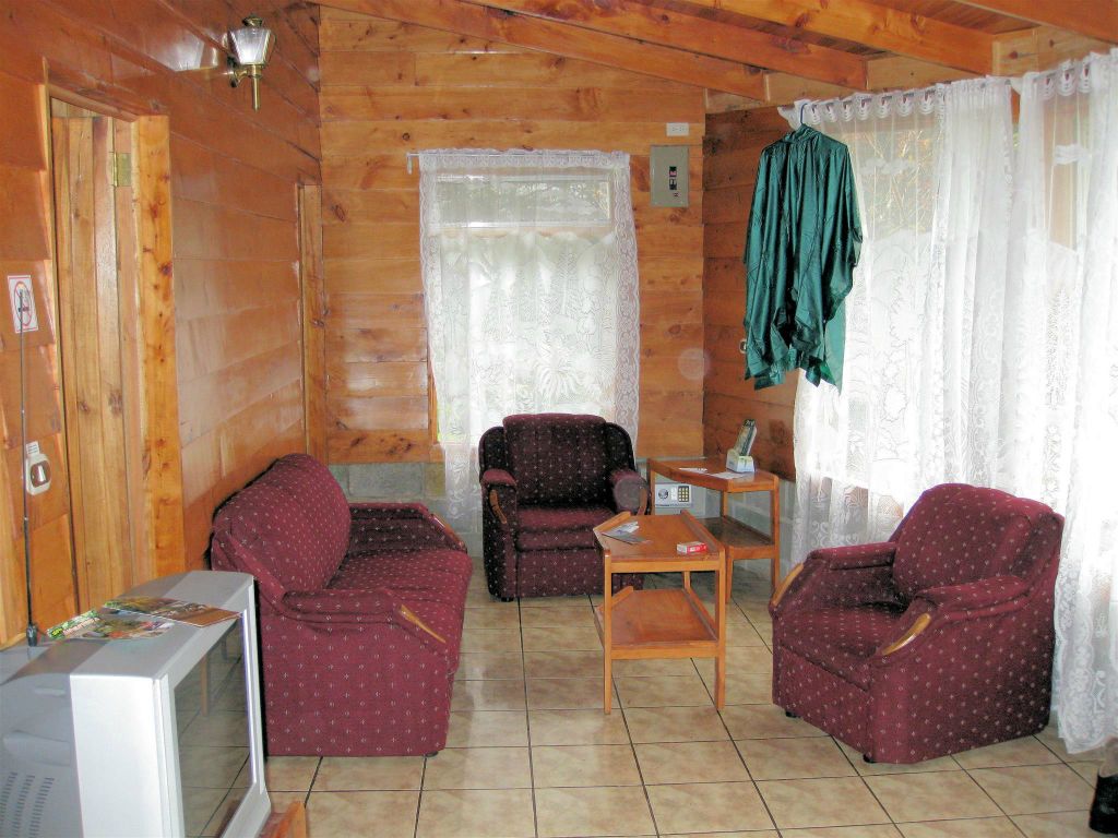 MONTEVERDE - de woonkamer van ons huisje