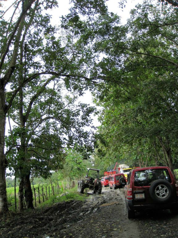 PUERTO JIMÉNEZ -> CORCOVADO NATIONAL PARK - onderweg met taxi jeeps