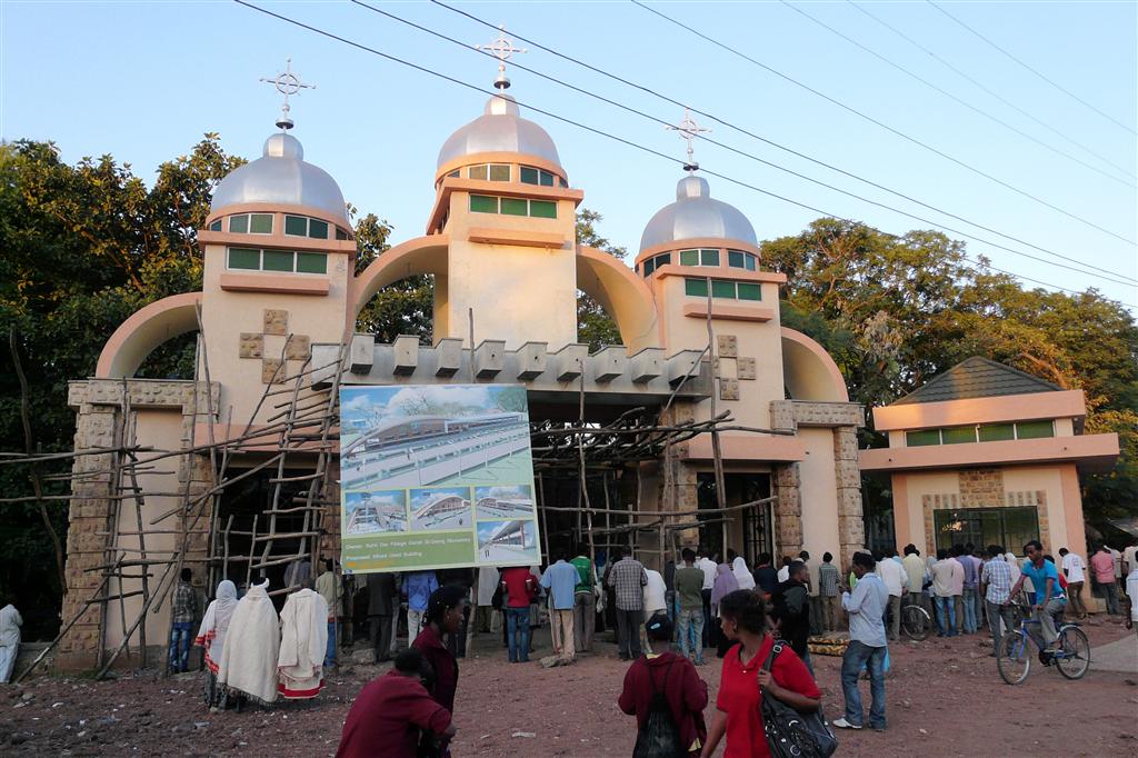 BAHIR DAR - de toegangspoort van een kerk