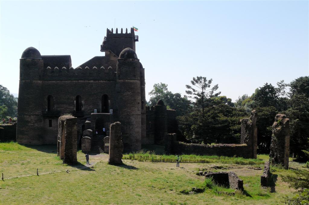GONDAR - het kasteel van Fasilidas van het Fasil Ghebbi complex