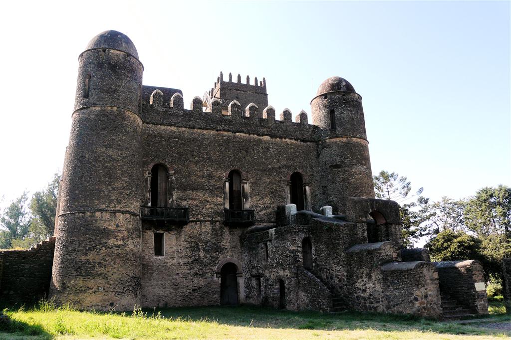 GONDAR - het kasteel van Fasilidas van het Fasil Ghebbi complex