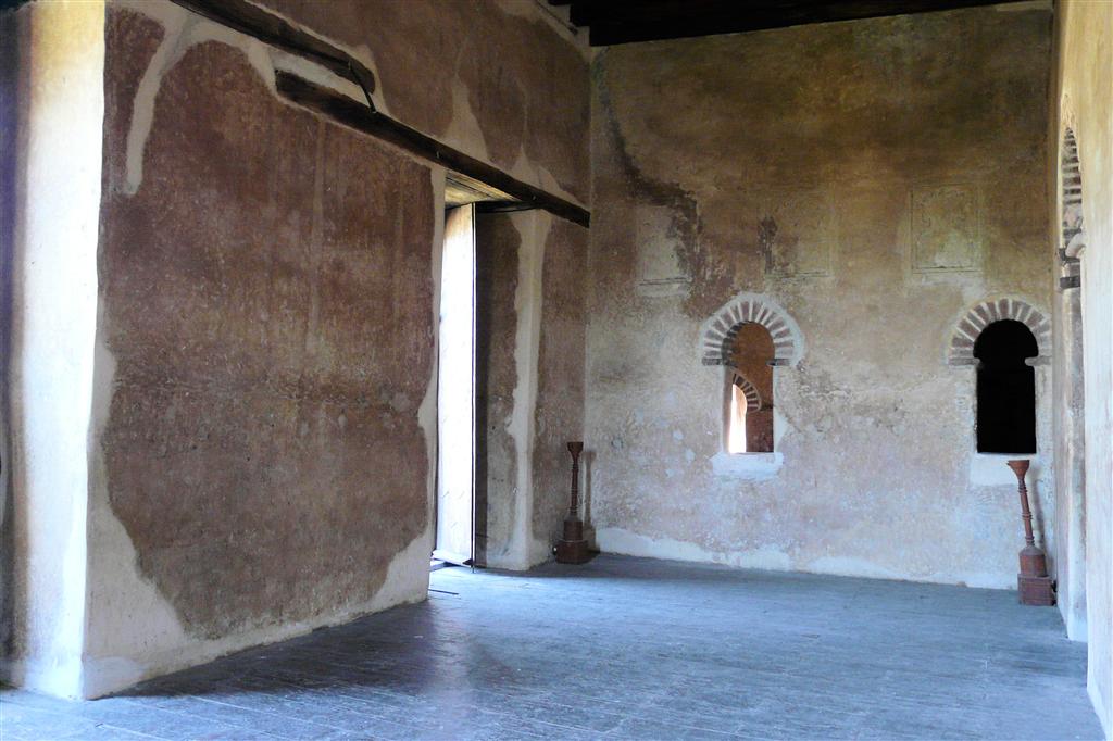 GONDAR - binnen in het kasteel van Fasilidas van het Fasil Ghebbi complex