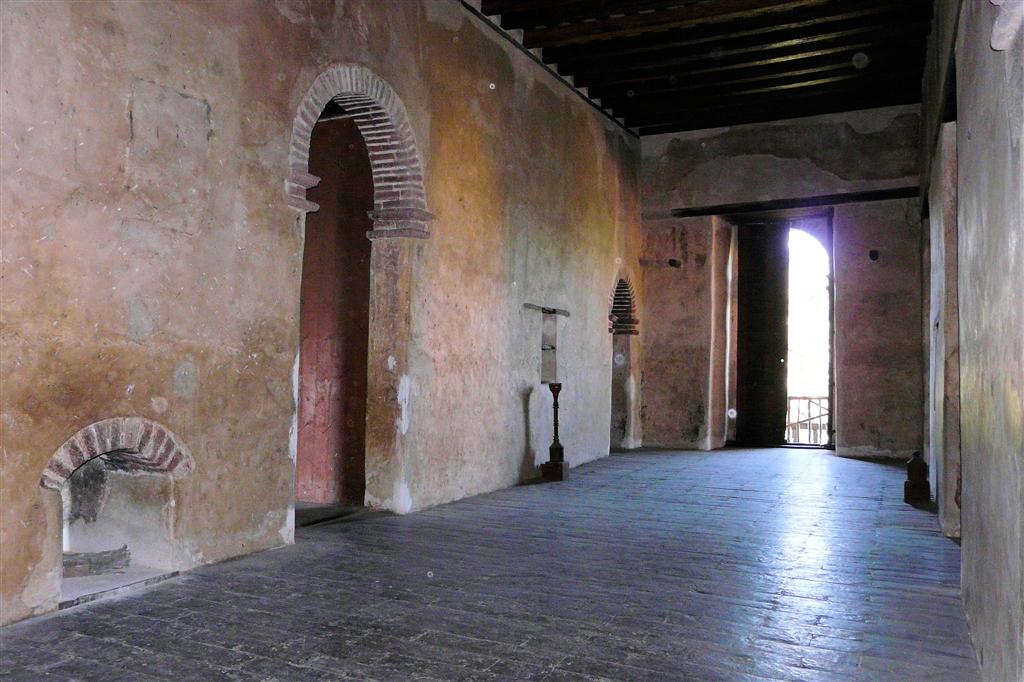 GONDAR - binnen in het kasteel van Fasilidas van het Fasil Ghebbi complex