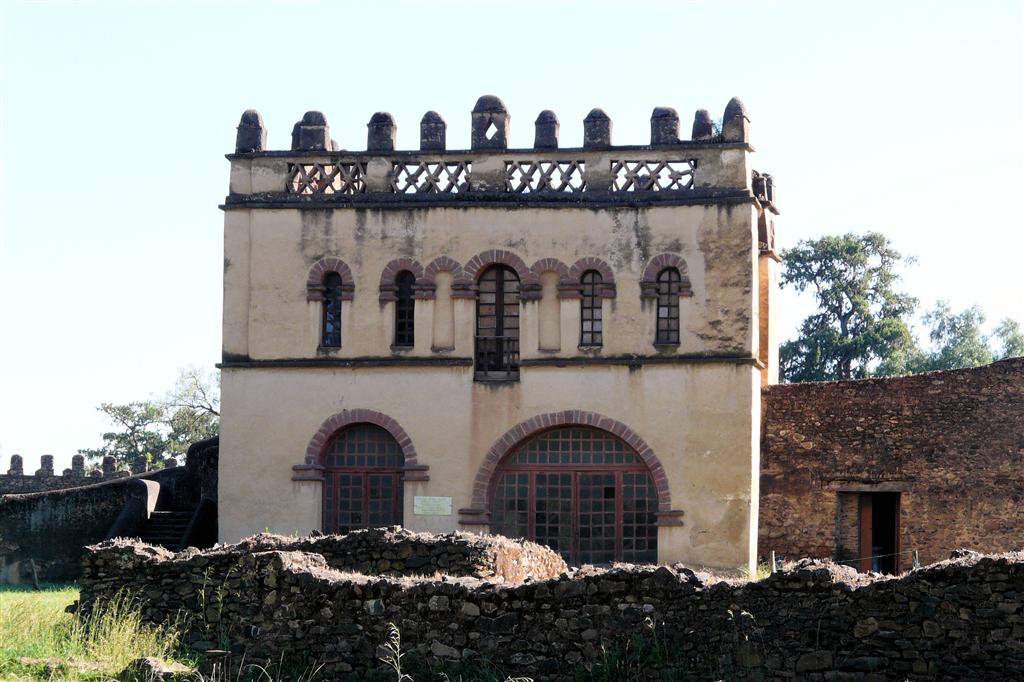 GONDAR - het kasteel van Johannes I van het Fasil Ghebbi complex