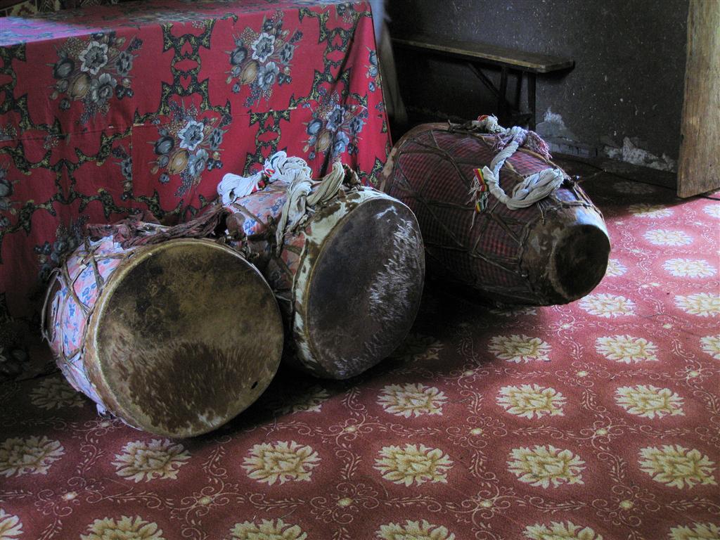 GONDAR - troms in de Debre Birhan Selassie kerk