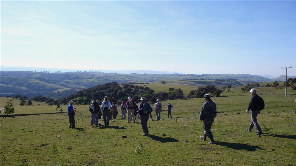 DEBARK (Simien Nationaal Park) - het begin van onze wandeling door het park