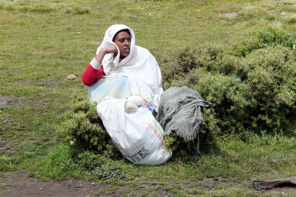 DEBARK (Simien Nationaal Park) - een Ethiopische vrouw