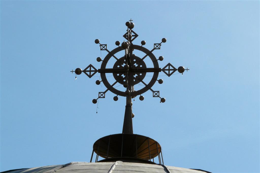 AKSUM - het kruis op de nieuwe Saint Mary of Zion kerk