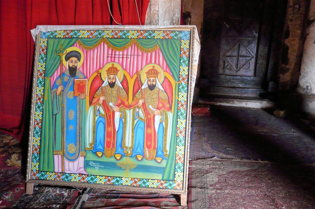 YEHA -> MEKELE - een schilderij in de Abreha Atsbeha rotskerk