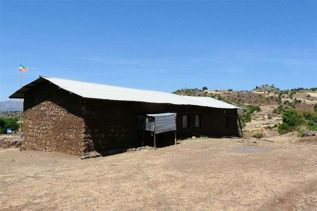 LALIBELA - de achterkant van de Zaziya El school