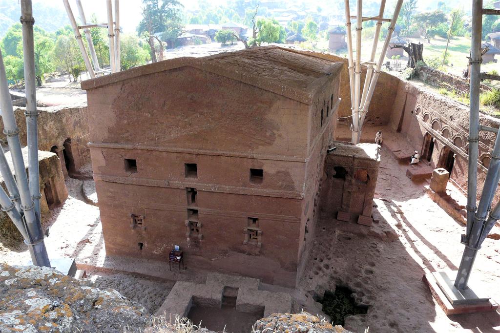 LALIBELA - de Bete Ghenettea Mariam rotskerk