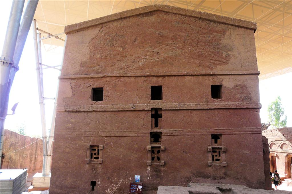 LALIBELA - de Bete Ghenettea Mariam rotskerk
