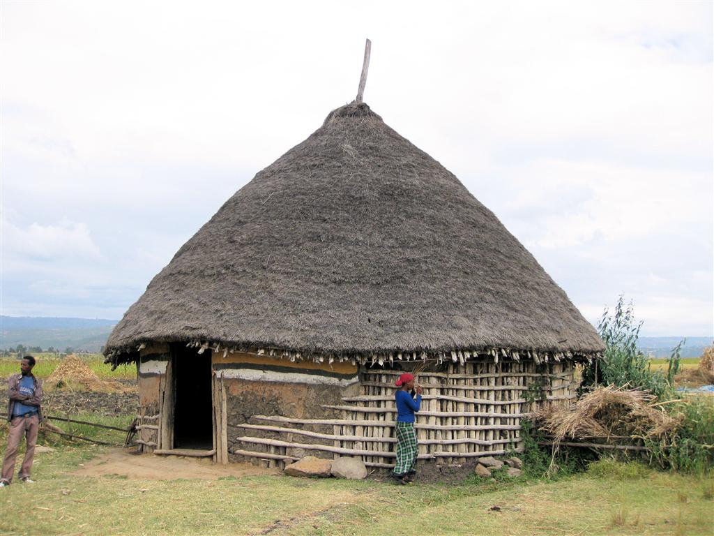 ADDIS ABEBA -> ARBA MINCH - een traditionele hut