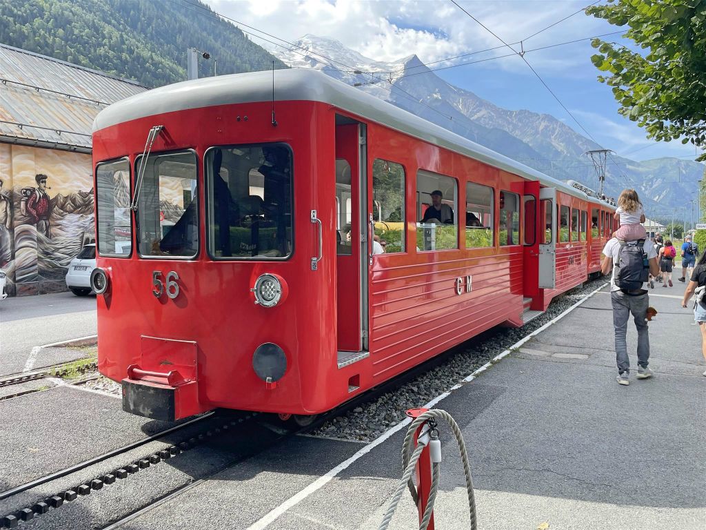 CHAMONIX - de tandradtrein nummer 56