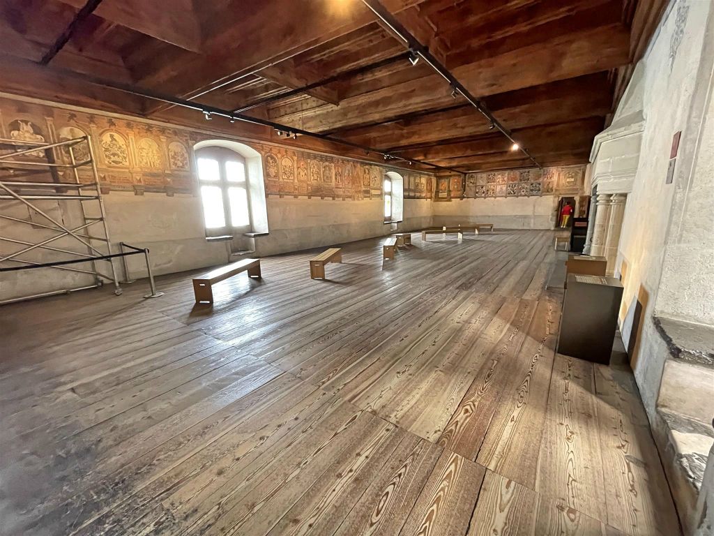 VEYTAUX - een zaal in het kasteel van Chillon