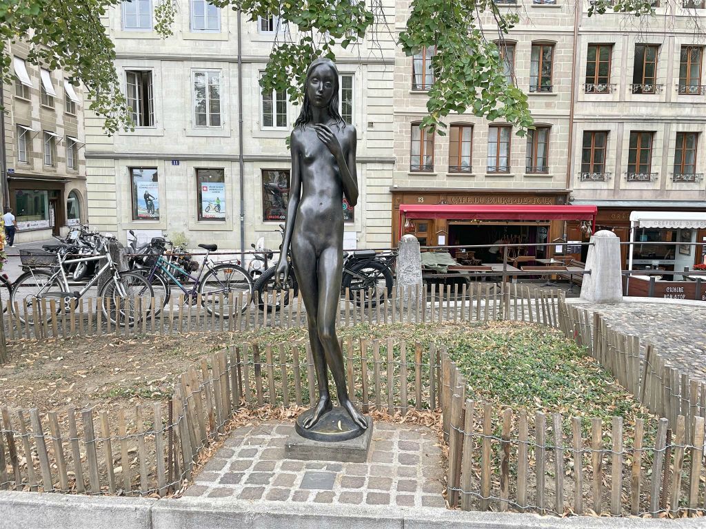 GENÈVE - het standbeeld van Clementine