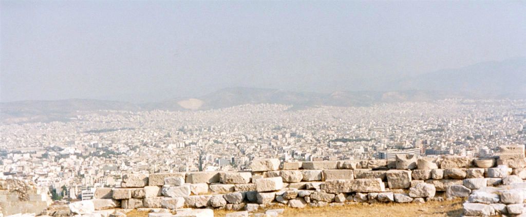 ATHENE - het uitzicht vanaf de Akropolis