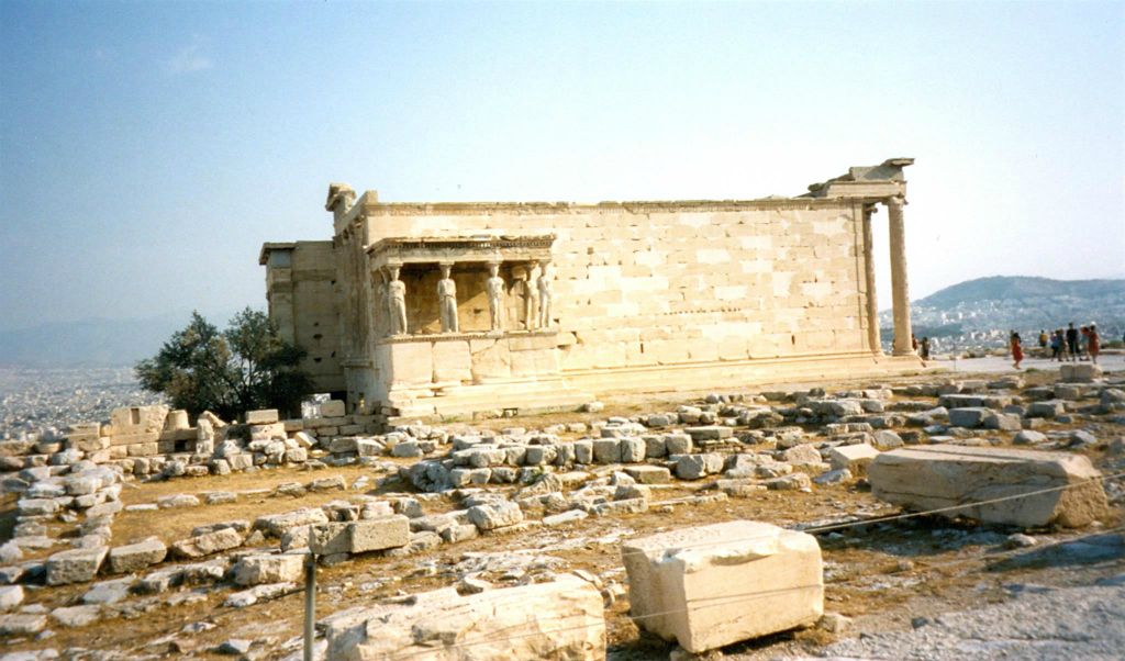 ATHENE - de erechtheion-tempel bij de Akropolis