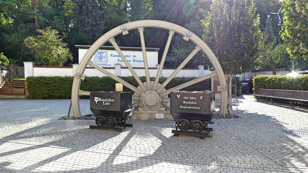 EISLEBEN - een monument ter ere van de mijnbouw