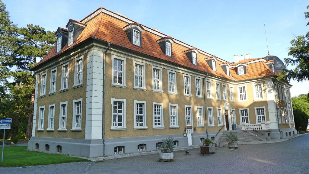 MEISDORF - een kamergebouw van het parkhotel schloss Meisdorf waar we verbleven