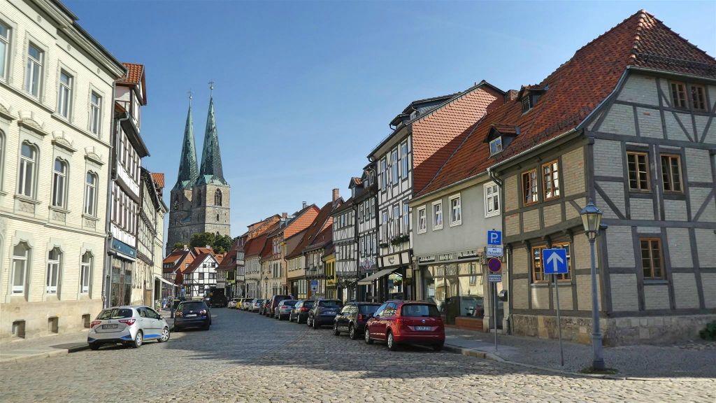 QUEDLINBURG - de straat Pölkenstraße