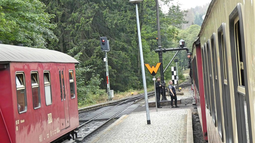 WERNIGERODE -> BROCKEN - het bijvullen van water in de stoomlocomotief
