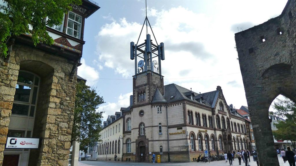 GOSLAR - het gebouw van de Deutsche bank