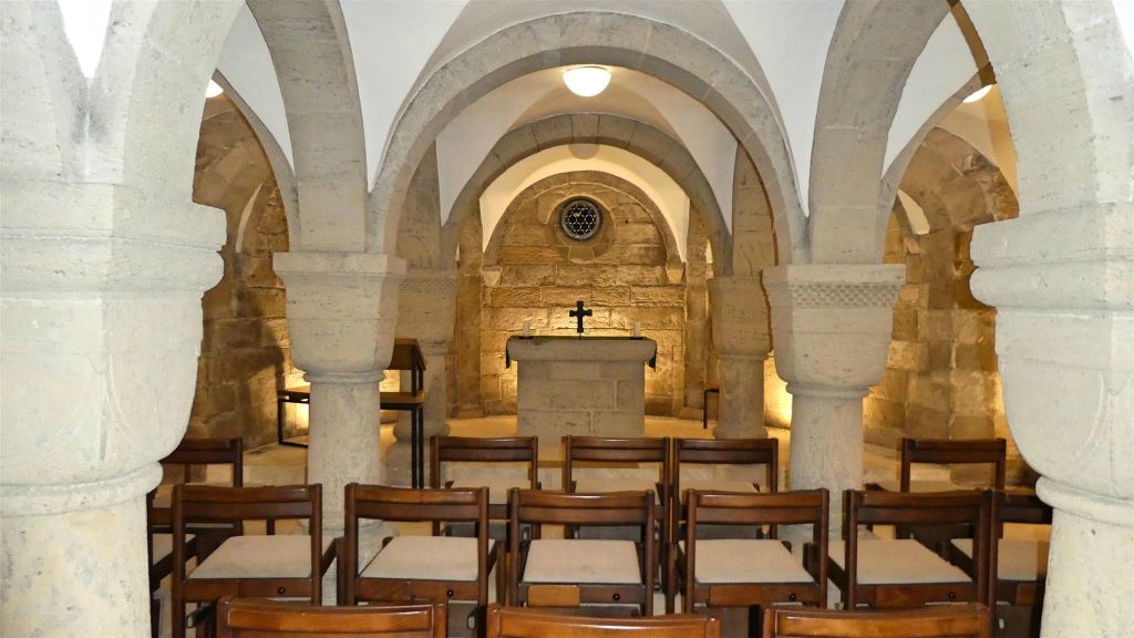 NORDHAUSEN - de crypte in de Dom van Nordhausen