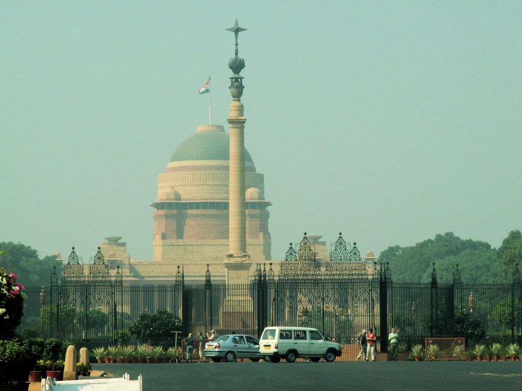 INDIA - DELHI - het parlement house