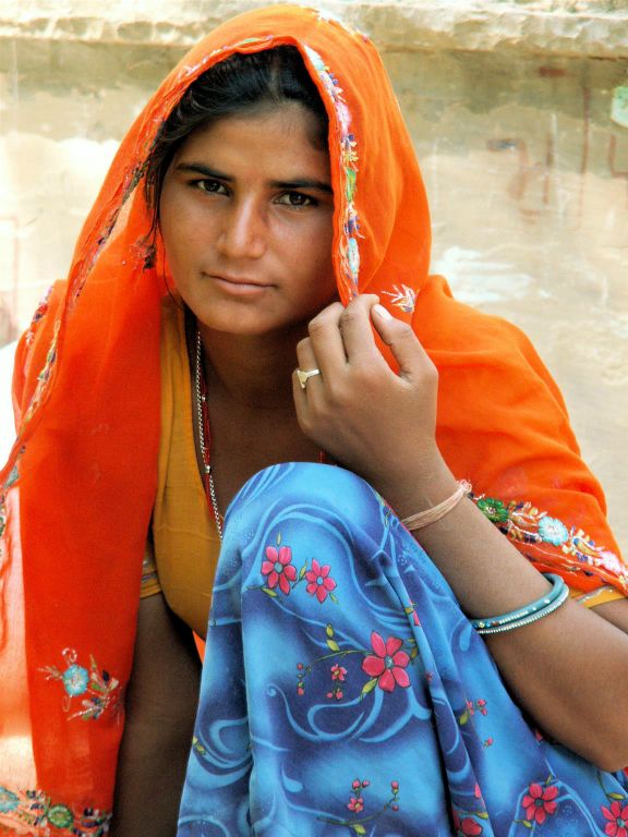 INDIA - JAIPUR - een vrouw