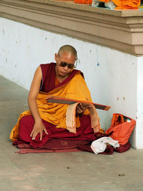 INDIA - SARNATH - een monnik