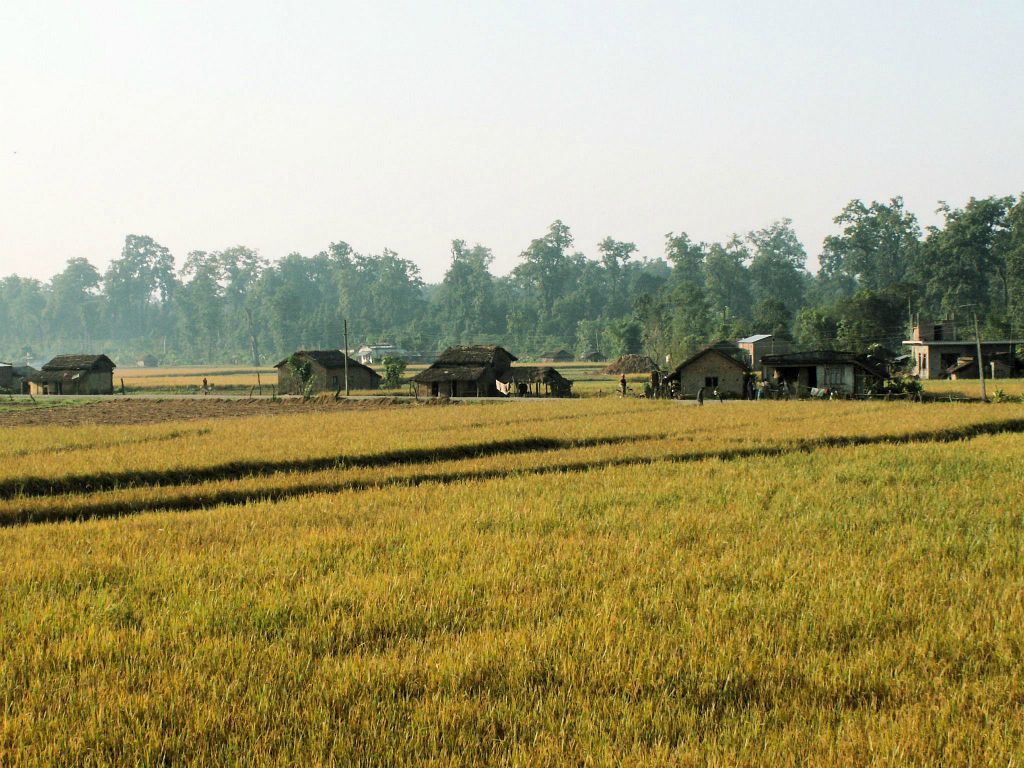 NEPAL - CHITWAN NP - het landschap onderweg naar Bis Hajaar Tal (20.000 lake)