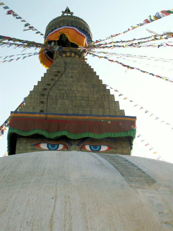 NEPAL - KATHMANDU - de Bodnath stoepa