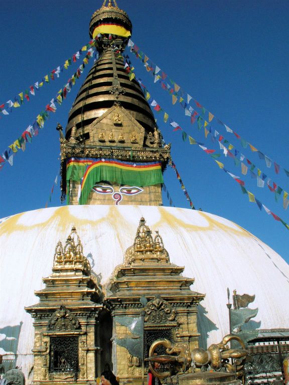 NEPAL - KATHMANDU - de Swayambhunath stoepa