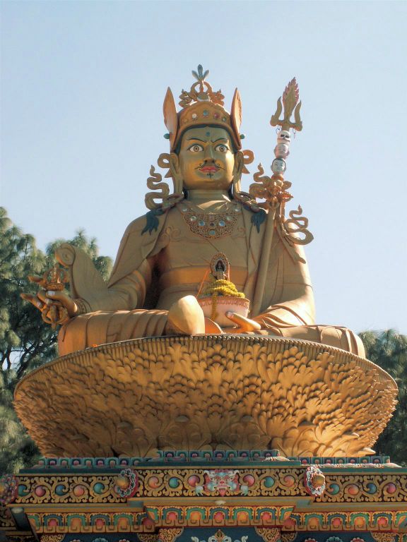 NEPAL - KATHMANDU - een boeddha beeld bij het Buddha park
