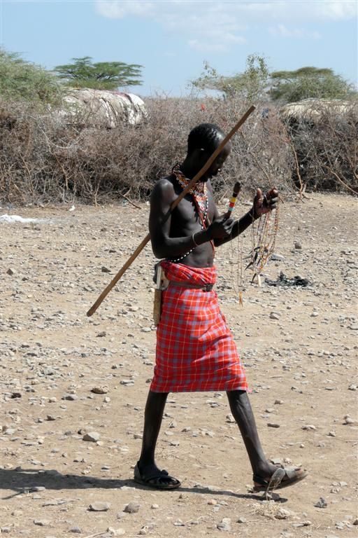 KENIA - BUFFALO SPRINGS - > SHABA NATIONAL PARK - Samburu man