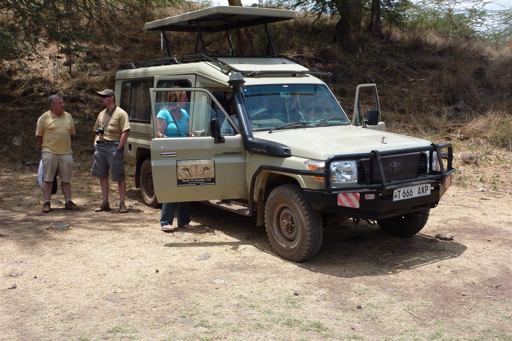 TANZANIA - NGORONGOROKRATER - de jeep waarmee we de Ngorongorokrater bezoeken