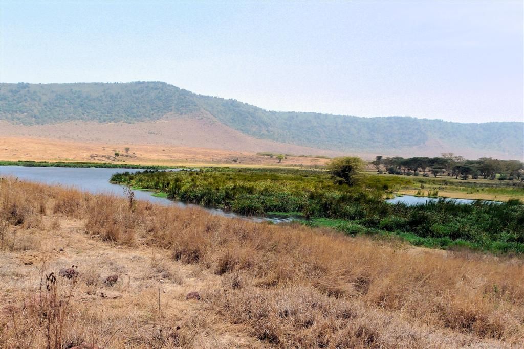 TANZANIA - NGORONGOROKRATER - landschap in de Ngorongorokrater