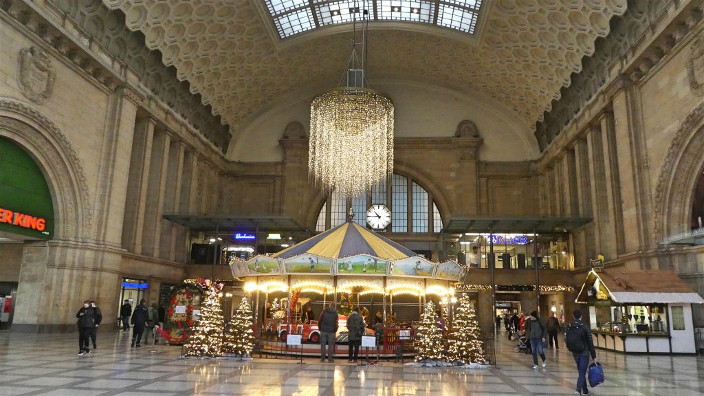 LEIPZIG - binnen in het centraal station